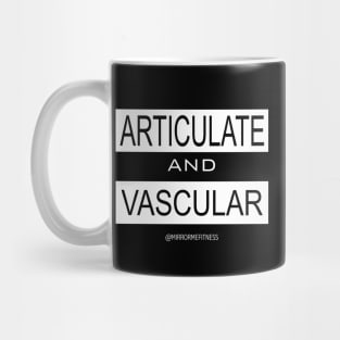 ARTICULATE + VASCULAR | White Ink Mug